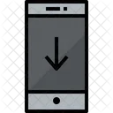 Smartphone Down Communication Icon