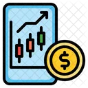 Smartphone Chart Currency Icon