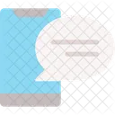 Smartphone Speech Bubble Conversation Icon