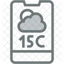 Smartphone Temperature Atmospheric Icon