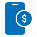 Smartphone Fintech Coin Icon