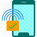 Cyber Security Mobile Network Protection Icon