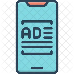 Smartphone Ad  Icon