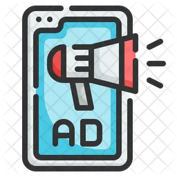 Smartphone Advertising  Icon