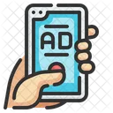 Smartphone Advertising  Icon