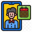 Smartphone Mobiltelefon Kalender Icon