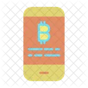 Smartphone Kryptowahrung Smartphone Bitcoin Bitcoin Symbol