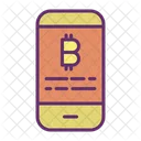 Smartphone Kryptowahrung Smartphone Bitcoin Bitcoin Symbol