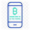 Smartphone Kryptowahrung Smartphone Bitcoin Bitcoin Symbol