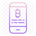 Smartphone Kryptowahrung Smartphone Bitcoin Bitcoin Symbol