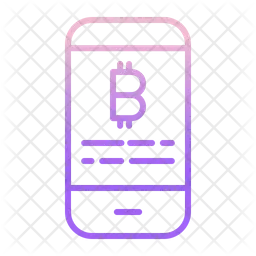 Smartphone Bitcoin  Symbol