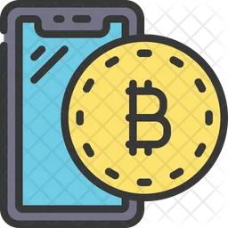 Smartphone Bitcoin  Icon