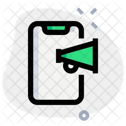 Smartphone Broadcast  Icon