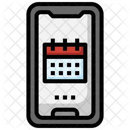 Smartphone Calendar  Icon