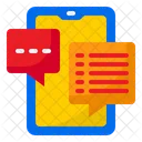 Smartphone Chat Smartphone Chat Icon