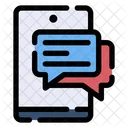 Smartphone Chat  Icon