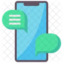 Smartphone Chat  Icon