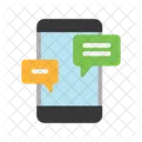 Smartphone Chatting  Icon