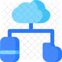 Cloud Network Smartphone Icon