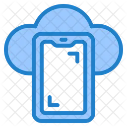 Smartphone Cloud Storage  Icon