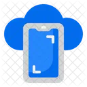 Smartphone Cloud Storage Cloud Server Icon