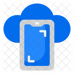 Smartphone Cloud Storage  Icon