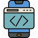 Smartphone-Codierung  Symbol