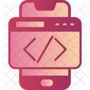Smartphone coding  Icon