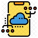 Smartphone Connection Cloud  Icon