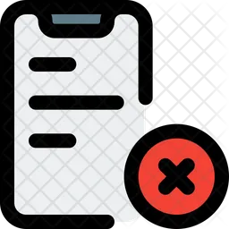 Smartphone Content Delete  Icon