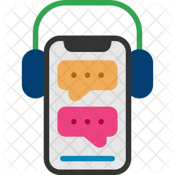 Smartphone conversation  Icon