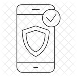 Smartphone data secure  Icon
