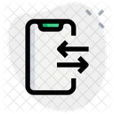 Smartphone-Datenübertragung  Symbol