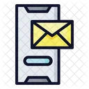 Smartphone E Mail Telefon E Mail Benachrichtigung Symbol