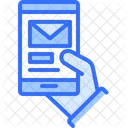 Smartphone Envelope Smartphone Letter Hand Icon