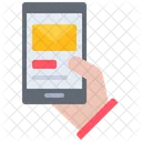 Smartphone Envelope Smartphone Letter Hand Icon