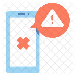 Smartphone Error Alert  Icon