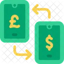 Smartphone Exchange Money  Icon