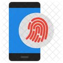 Smartphone-Fingerabdruck  Icon