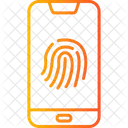 Smartphone-Fingerabdruck  Symbol