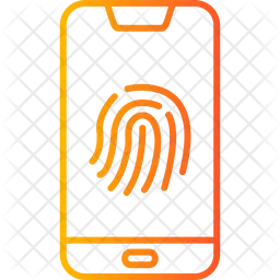 Smartphone fingerprint  Icon