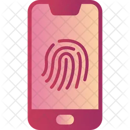 Smartphone fingerprint  Icon