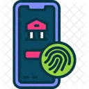Smartphone Fingerprint  Icon