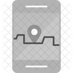 Smartphone-GPS  Symbol