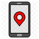 Smartphone And Location Pin Icon