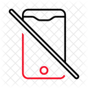 Smartphone Slash No Calling Icon