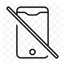 Smartphone Slash No Calling Icon