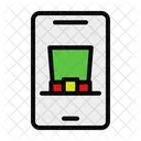 Smartphone Hat St Patrick Icon