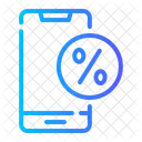 Smartphone Percent Mobile Icon