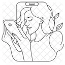 Smartphone In A Hand Icon